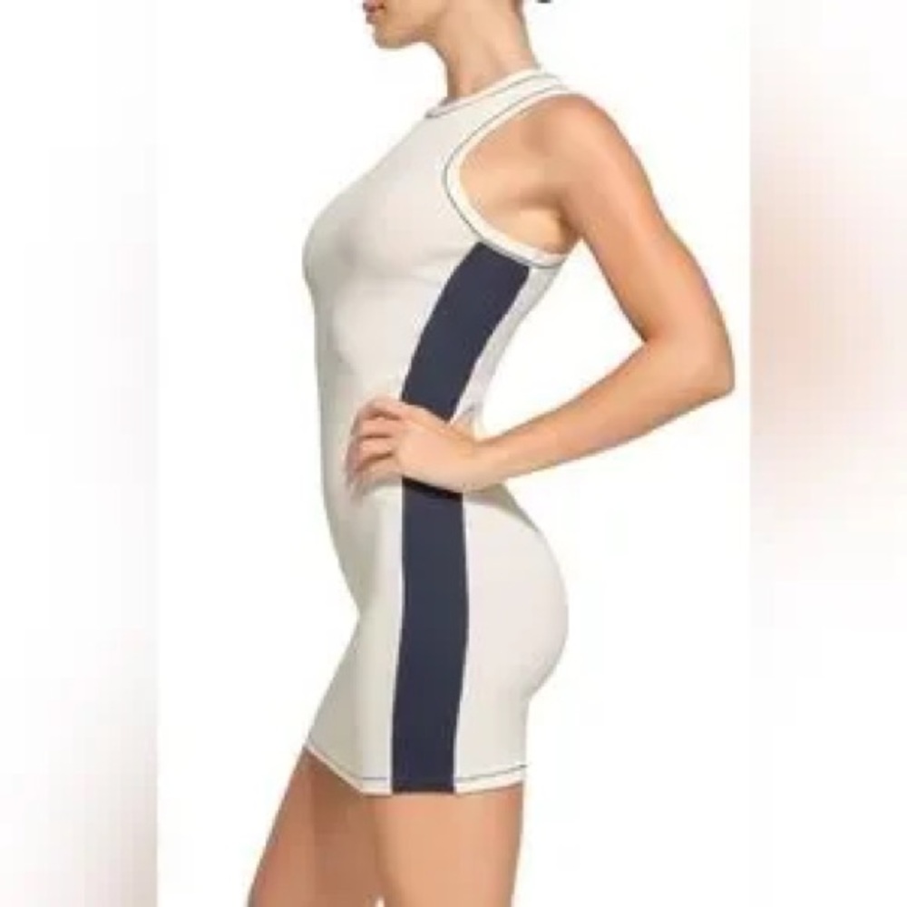 Skims White and Navy Mini Dress